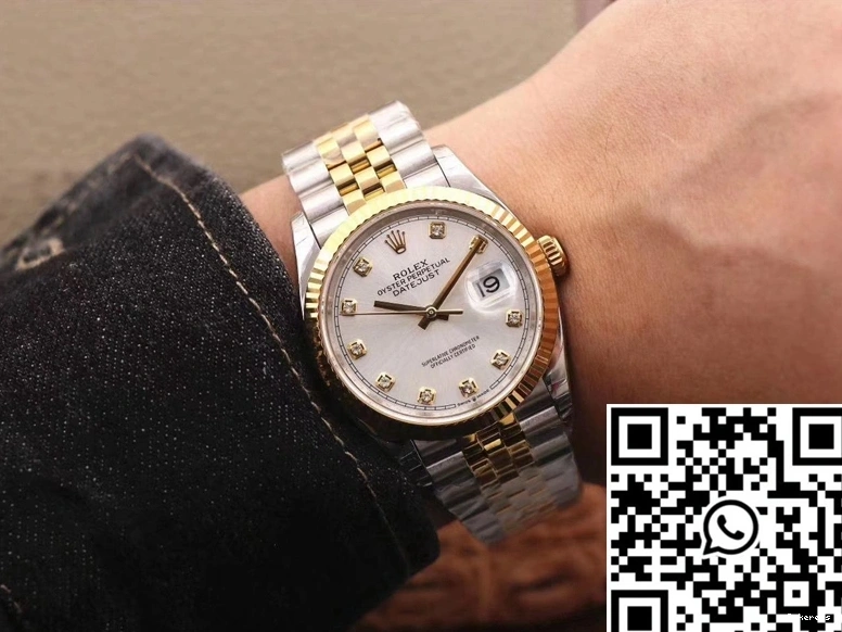White 126233 EW Dial Datejust Rolex Factory 0328